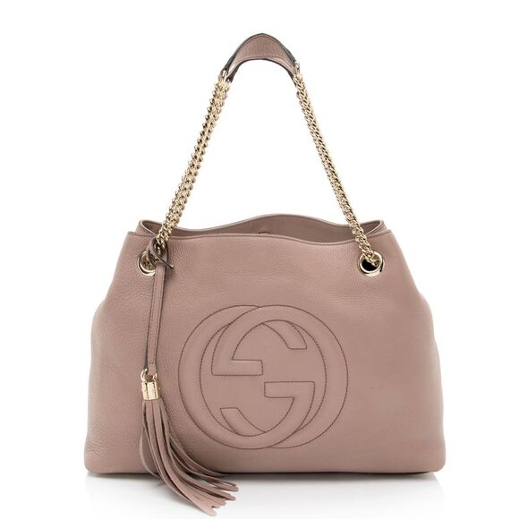 Gucci Handbags - Gucci Leather Soho Medium Shoulder Bag